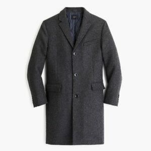 J. Crew Everday Topcoat - Lined - Heather Charcoal